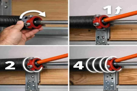 how many turns on garage door springs