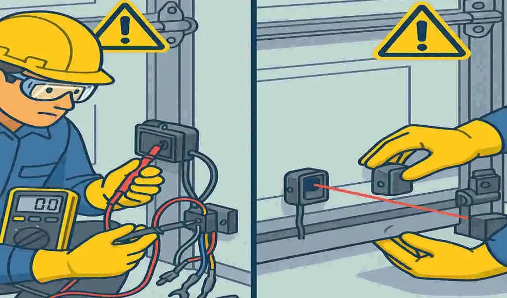how to bypass garage door sensors