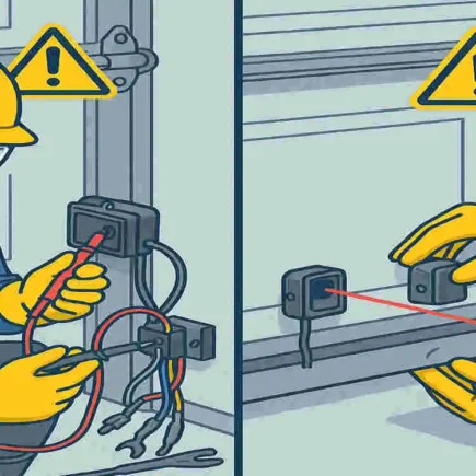 how to bypass garage door sensors