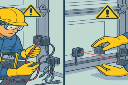 how to bypass garage door sensors