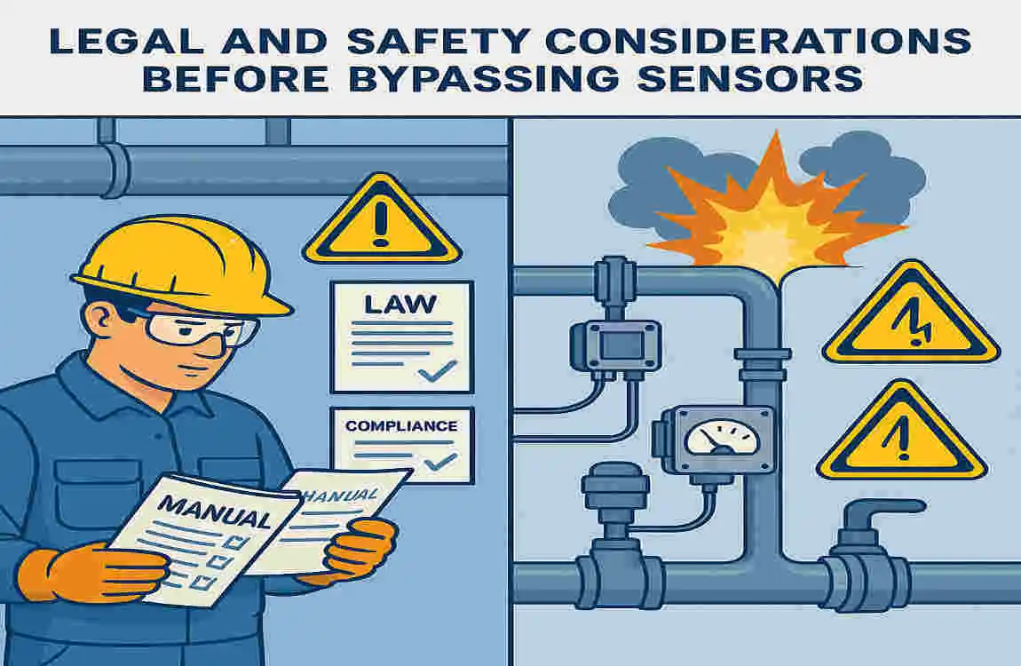 how to bypass garage door sensors