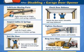 how to disable a garage door opener