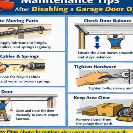 how to disable a garage door opener