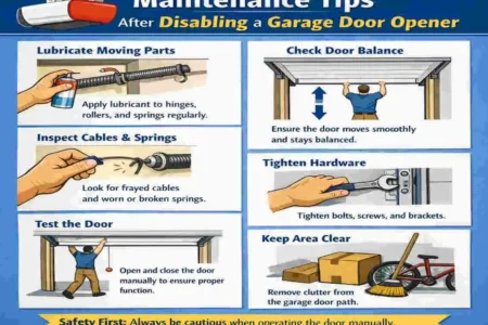 how to disable a garage door opener