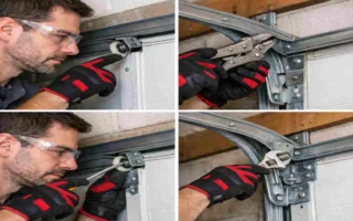 how to fix garage door roller off track