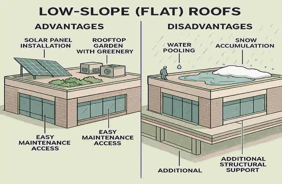 which of the following roof slope ratios qualifies as low-slope