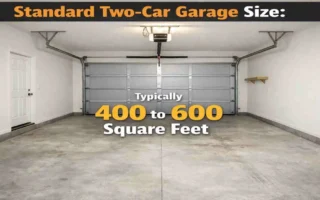 how many square feet is a two car garage