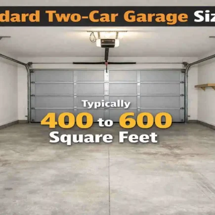 how many square feet is a two car garage