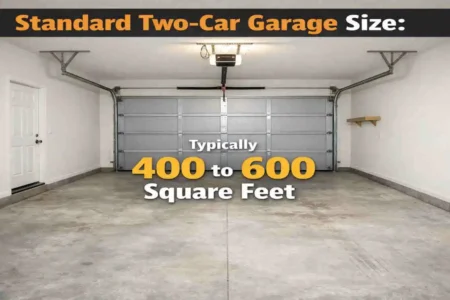 how many square feet is a two car garage