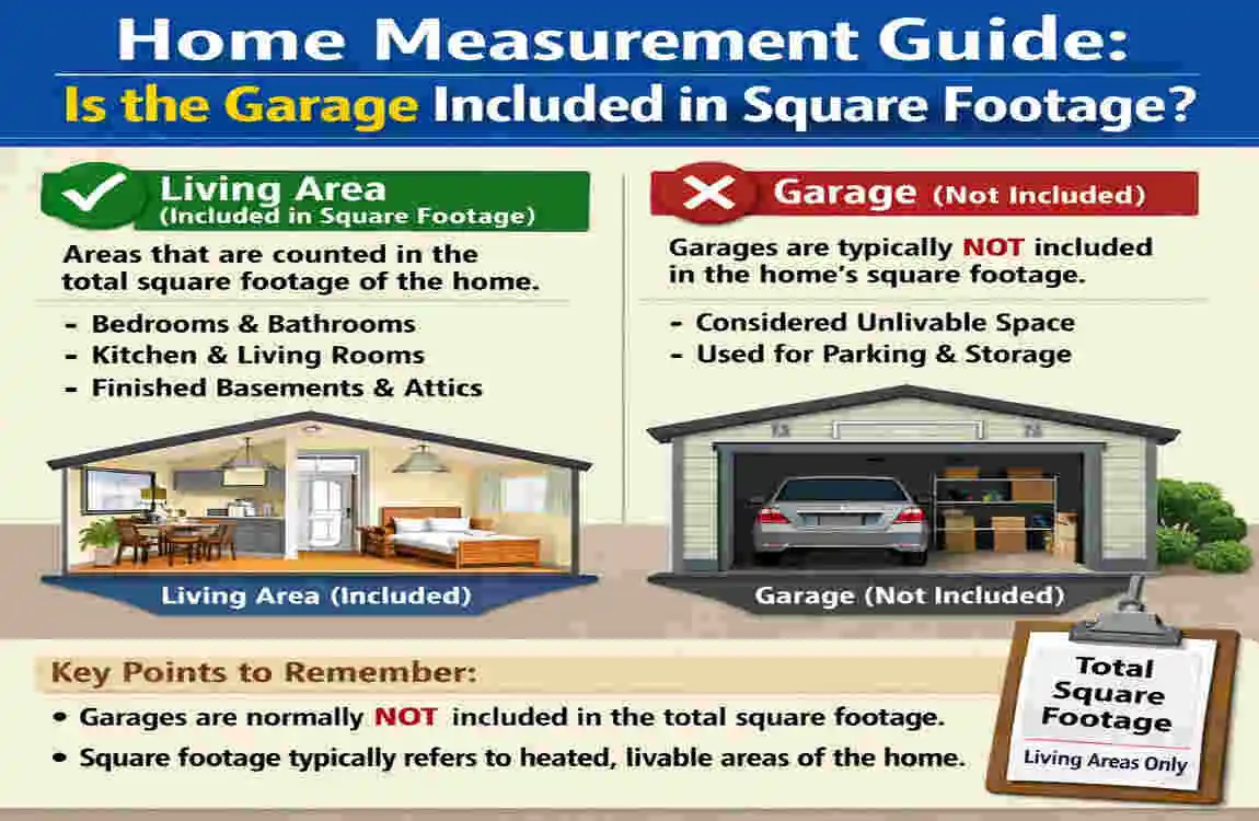 does square footage include garage