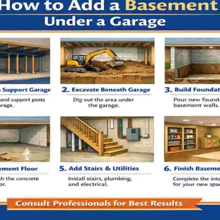 can you put a basement under a garage