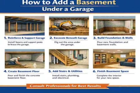 can you put a basement under a garage