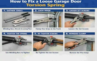 how to tighten torsion spring on garage door