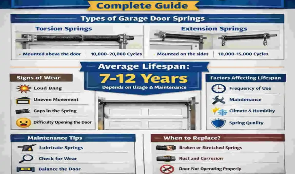 how long garage door spring last