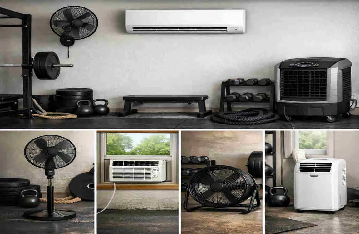 how to cool a garage gym