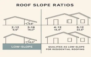 which of the following roof slope ratios qualifies as low-slope