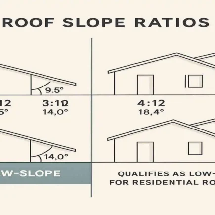 which of the following roof slope ratios qualifies as low-slope