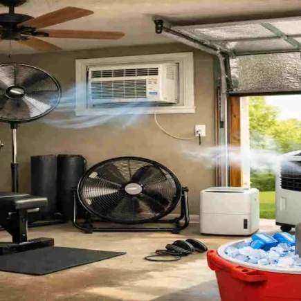 how to cool a garage gym