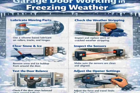 how to keep garage door from freezing to floor
