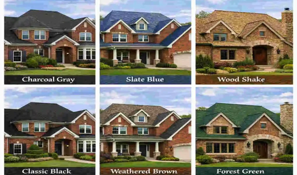 best color roof for brick house