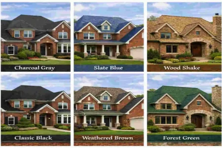 best color roof for brick house
