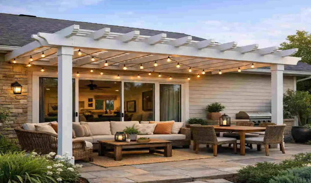 should a pergola be attached to house