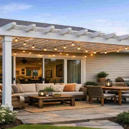 should a pergola be attached to house