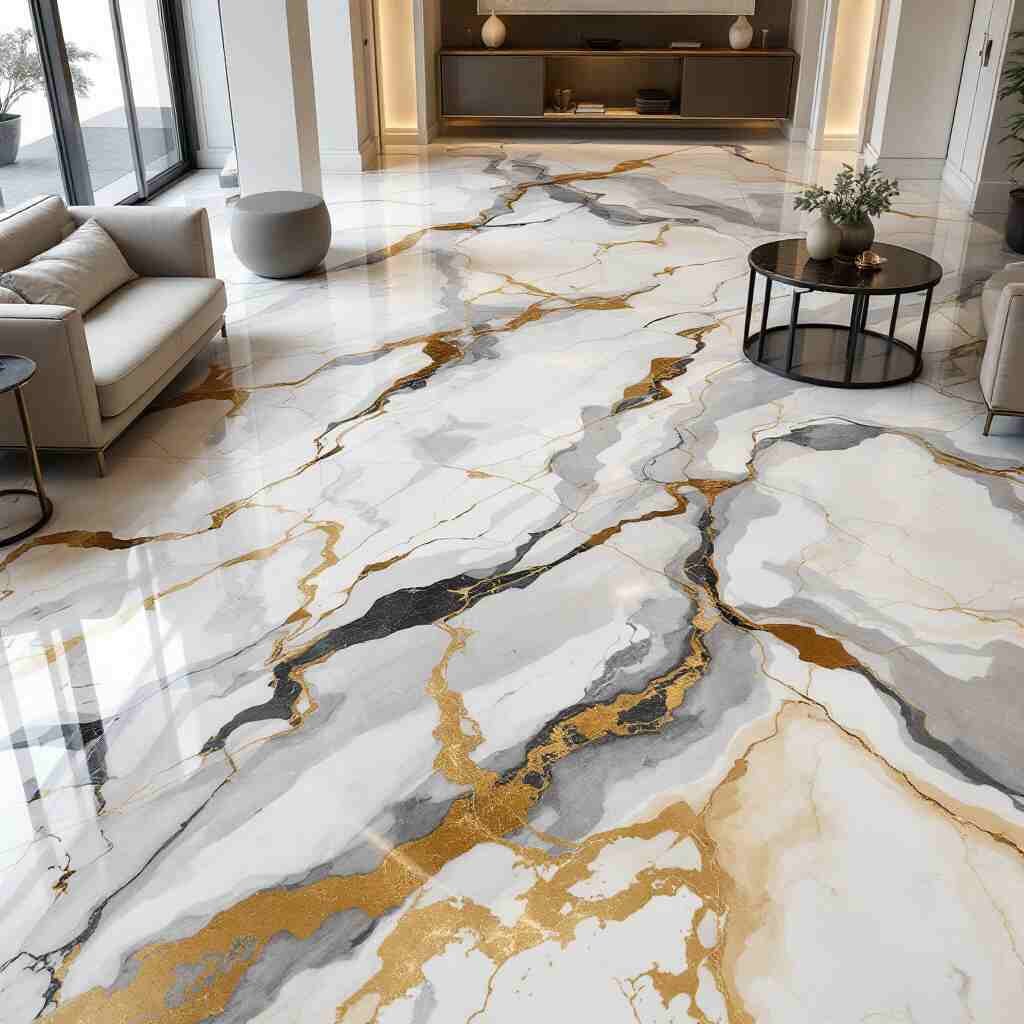 Marble Function Is It Art or a Floor? When Marble Tiles Blur the Lines Between Function ...