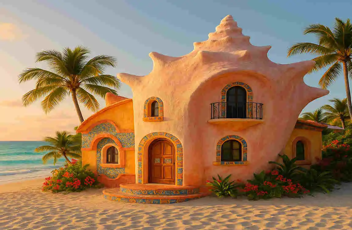Conch Shell House in Mexico Unique?