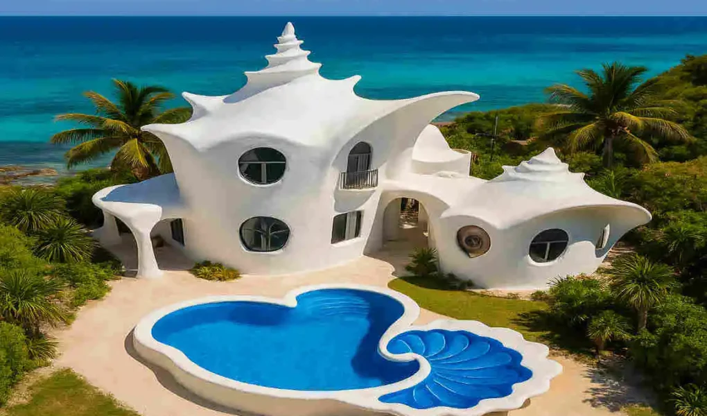Conch Shell House in Mexico Unique?