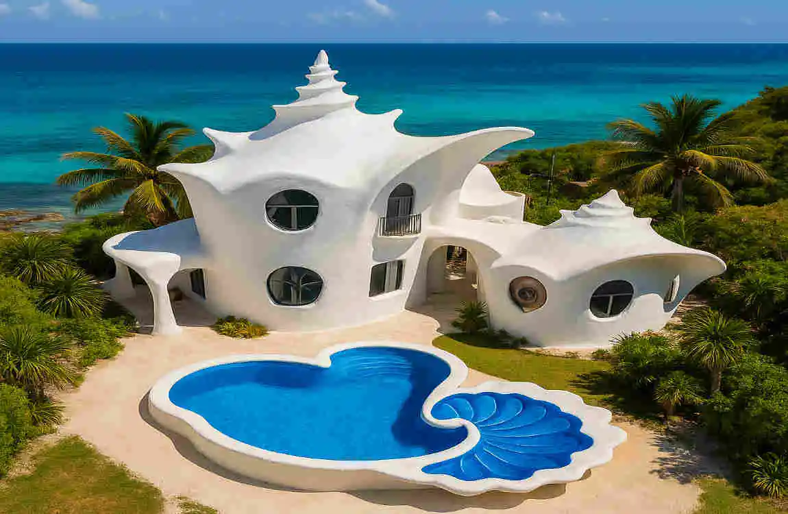 What Makes the Conch Shell House in Mexico Unique?
