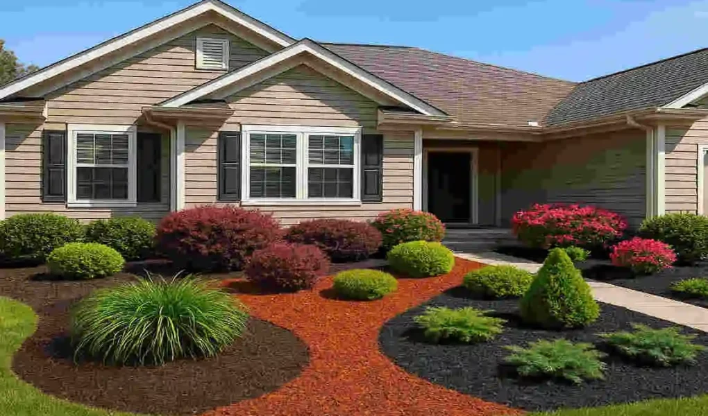 Enhance Your Tan Home with the Right Mulch Color