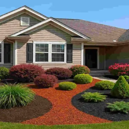 Enhance Your Tan Home with the Right Mulch Color
