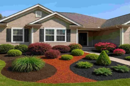 Enhance Your Tan Home with the Right Mulch Color