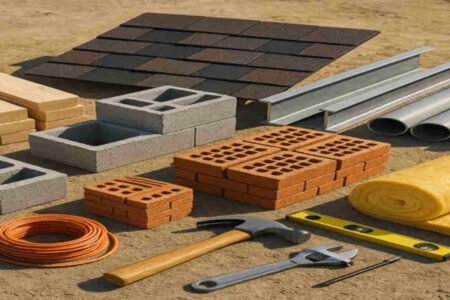 materials needed to build a house