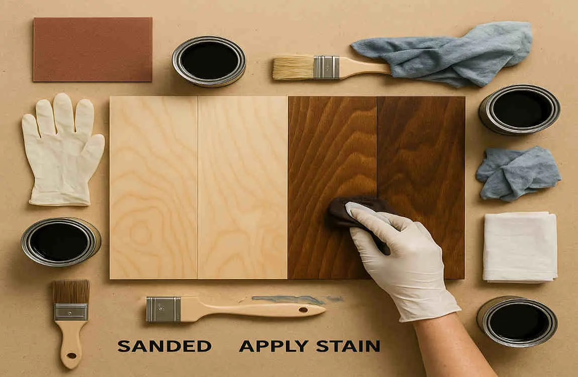 house staining plywood