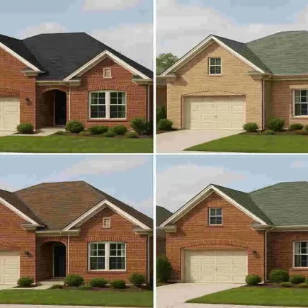 best color roof for brick house