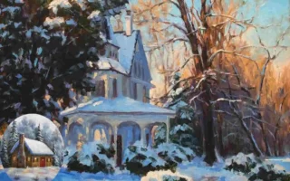 painting house in winter