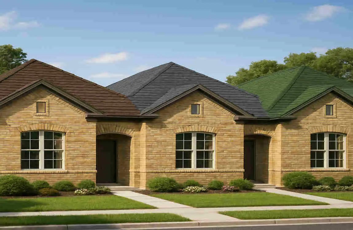 best color roof for brick house