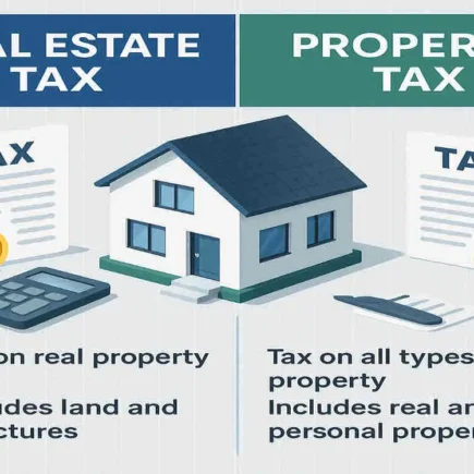 is real estate tax the same as property tax