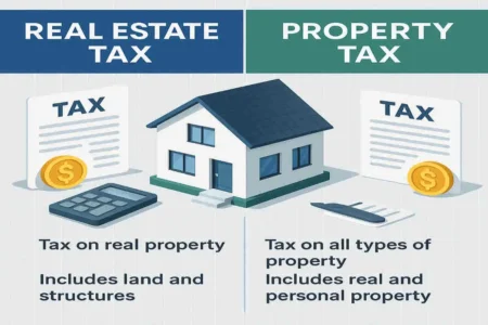 is real estate tax the same as property tax