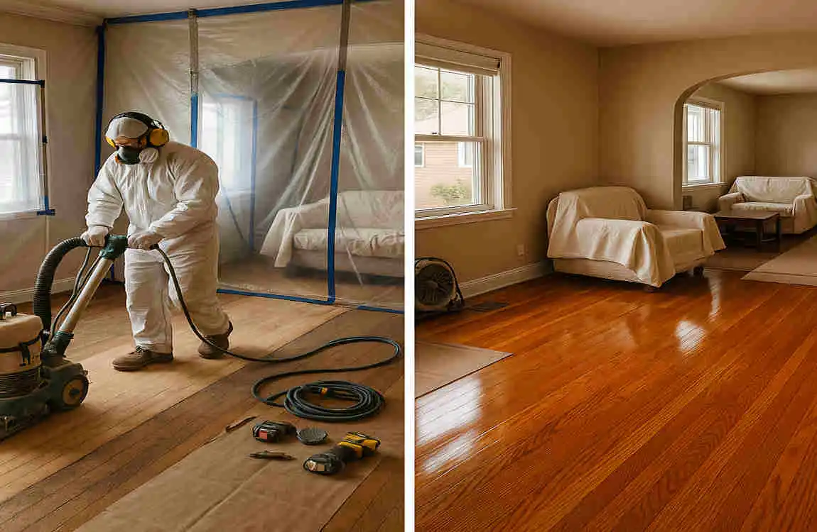 How Do You Manage Living in a House While Refinishing Floors?