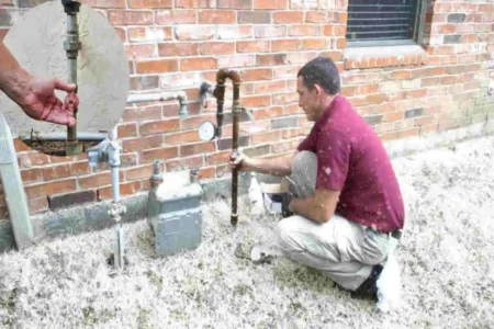 can gas lines freeze in a house