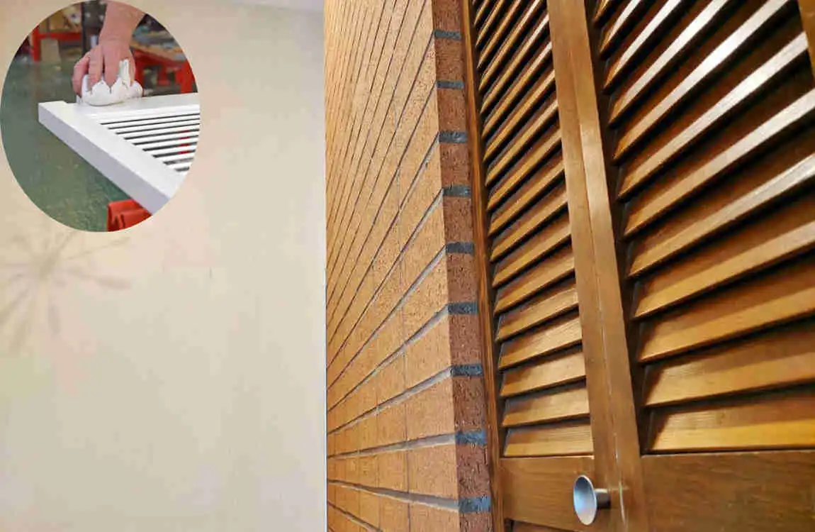 how to sand louvered doors