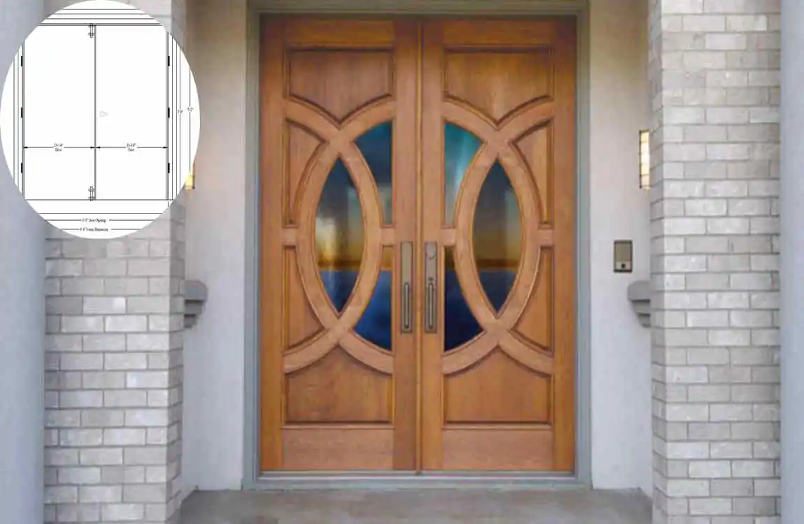 how wide are double doors