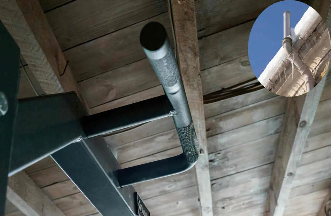 what temperature do pipes freeze under mobile home