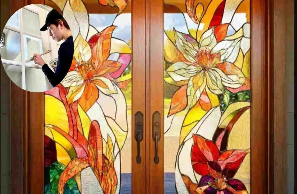 how to paint sliding glass doors