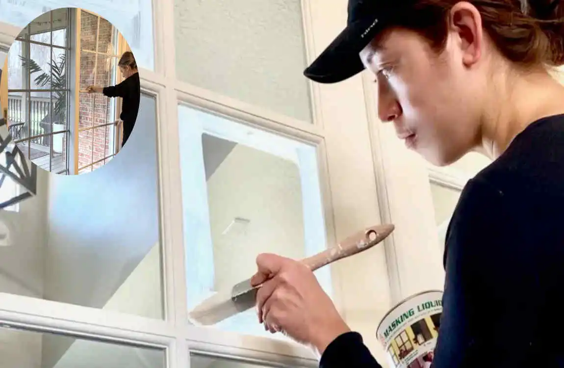 how to paint sliding glass doors