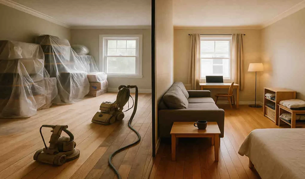 How Do You Manage Living in a House While Refinishing Floors?