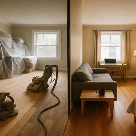 How Do You Manage Living in a House While Refinishing Floors?